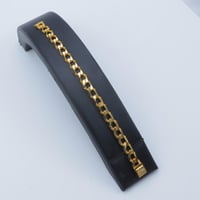 اسوارة ذهب جنزير عريض بتصميم فاخر عيار 21 وزن 14 ج...