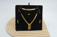 افخم طقم ذهب جنزير ناعم عيار 21 وزن 22.9 جرام