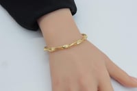 سوارة ذهب الا وميقا المطاطية عيار 18 وزن 3.2 جرام