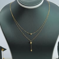 طقم ذهب الببلز عيار 21 دورين وزن 4.1 جرام