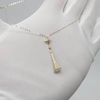 سلسال مارلي لون أبيض مميز ذهب عيار 18 وزن 2.4 جرام