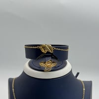 طقم ذهب طوق عيار 21 وزن 9.5 جرام