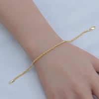 اسوارة ذهب مقمش بتصميم ناعم عيار 18 وزن 4.15 جرام