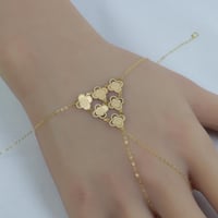 كف ذهب ناعم عيار 18 وزن 0.8 جرام