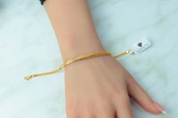 اسواره فلات تصميم جلد الثعبان ذهب عيار 21 وزن 5.9...