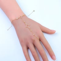 كف ذهب تصميم الماسي عيار 18 وزن 2.3 جرام