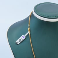 سلسال ذهب عيار 21 لمسة إيطاليا وزن 9.40 جرام