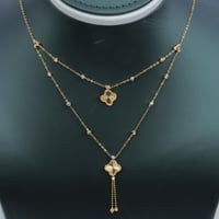 سلسال ذهب تصمييم الفان كليف دورين عيار 21 وزن 3.17...