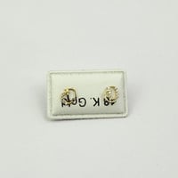 حلق طبي عيار 18 ذهب للاطفال وزن 0.3 جرام – تصميم د...