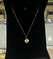 سلسال ذهب تصميم فان كليف عيار 21 وزن 2.9 جرام