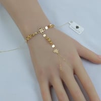 كف ذهب ناعم عيار 18 وزن 1.1 جرام