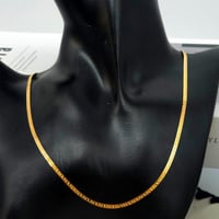 عقد الفلات الناعم يلبس وجهين ذهب عيار 21