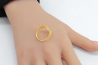 خاتم ذهب عيار 21