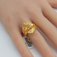 احلى خاتم ذهب فخم عيار 21 بتصميم فريد وزن 3.8 جرام