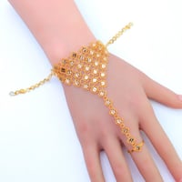 كف ذهب بخاتم تصميم ملكي فاخر عيار 21 وزن 10.13 جرا...