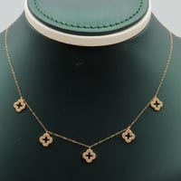 تشوكر ذهب عيار 18 تصميم الماسي وزن 1.38 جرام