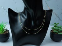 سلسال ذهب دورين نواعم مطعم بالميناء عيار 18 وزن 3....