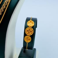 طقم ذهب شال خمسة دور ملكي عيار 21 وزن 29.26 جرام