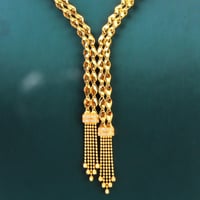 طقم ذهب عيار 21 وزن 20.10 جرام بتصميم متدرج مع شرّ...