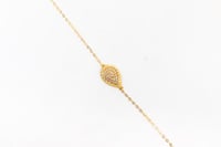 سوارة ذهب تصميم البوشرون نواعم بلمسه الماسية عيار...