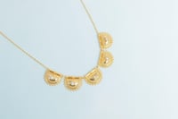 سلسال ذهب الرمش بحريني مطعم بحبات الولو الابيض عيا...