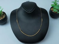 سلسال جنزير ذهب تصميم مبروم لامع عيار 18 وزن 2.4 ج...