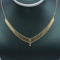 عقد ذهب صافي تصميم ياباني عيار 18 وزن 7.75 جرام