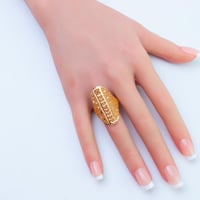 خاتم ذهب عيار 21 وزن 3.36 جرام