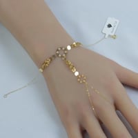 كف ذهب ناعم عيار 18 وزن 1.1 جرام