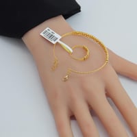 اسوارة مع خاتم ذهب عيار 21 بتصميم الدوريكاء وزن 7....