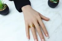 دبلة ذهب نقش مميز عيار 21