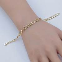 اسوارة ذهب جنزير بتصميم ناعم عيار 18 وزن 2.92 جرام