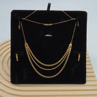 طقم ذهب ثلاثة دور عيار 21 وزن 12 جرام