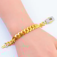 سوارة ذهب موناكو تصميم الماسي عيار 21 وزن 22.8 جرا...