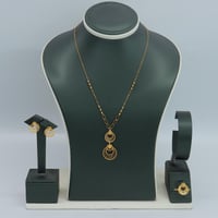 نصف طقم ذهب بحريني عيار 21 وزن 9.85 جرام