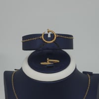 طقم المسمار بتصميم مموج ذهب عيار 21 وزن 7.9 جرام