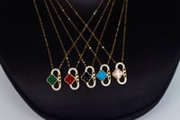 سلسال ذهب الفان كليف نواعم تصميم الماسي عيار 18 وز...