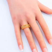 دبلة ذهب غصن الزيتون عيار 21