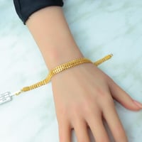 اسوارة ذهب عيار 21 تصميم غصن الزيتون بوزن 7 جرام