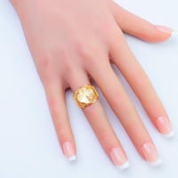 خاتم ذهب الفان كليف عيار 21 وزن 1.9 جرام