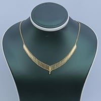 عقد ذهب صافي تصميم ياباني عيار 18 وزن 7.75 جرام