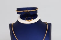 طقم ذهب الدوريكاء ايطالي عيار 18 وزن 7.1 جرام