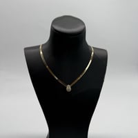 عقد ذهب الفلات تصميم الماسي عيار 18 وزن 6.9 جرام