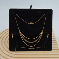 طقم ذهب اربعة دور عيار 21 وزن 8.7 جرام