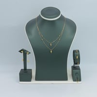 طقم ذهب الببلز عيار 21 دورين وزن 4.3 جرام