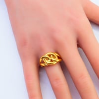 خاتم ذهب عيار 21 تصميم سلسلة أنيق وزن 3.21 جرام –...