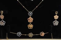 طقم ذهب ايطالي عيار 18 وزن 17.1 جرام