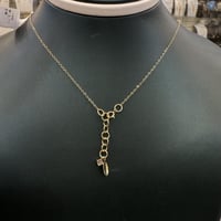 عقد الجنزير تصميم الماسي عيار 18 وزن 3.71 جرام