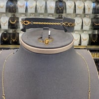طقم ذهب عيار 21 وزن 4.6 جرام