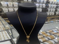 سبحة ذهب بتصميم المبروم عيار 21